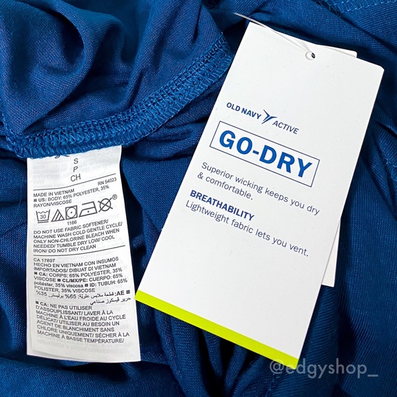 Old Navy | Cutout-Back Performance Tee - Picture 4 of 5